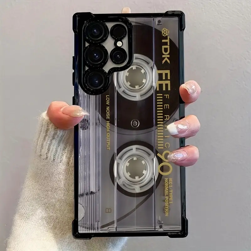 Phone Cases Galaxy A16 5G - Retro Kaset Desenli Kaplama Yumuşak Telefon