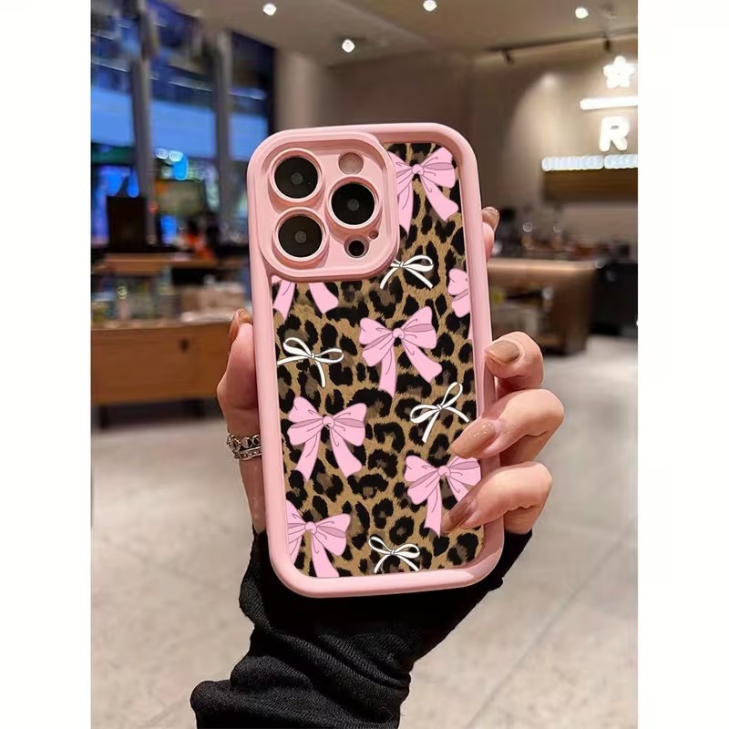 Phone Cases Xr Iphone - Leopar Desenli Fiyonklu Telefon Kılıfı iPhone
