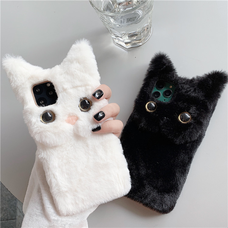 3D Sevimli Karikatür Kedi Tüyl - Phone Cases For Iphone 16 incelemesi ve fiyatı