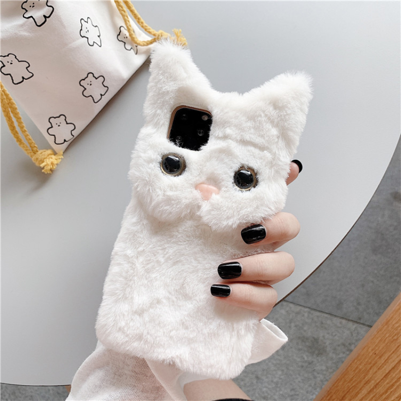 3D Sevimli Karikatür Kedi Tüyl - Phone Cases For Iphone 16 incelemesi ve fiyatı