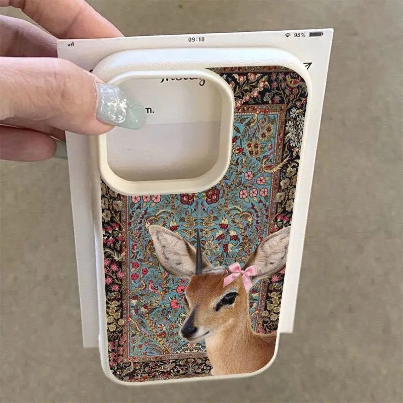 Vintage Geyikli Lichee Desenli - Phone Cases Xiaomi 15 incelemesi ve fiyatı