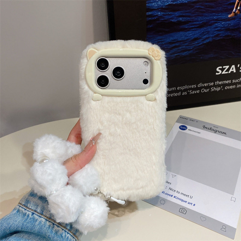 Lüks Düz Renkli Kürklü Peluş T - Phone Cases For Iphone 16 incelemesi ve fiyatı